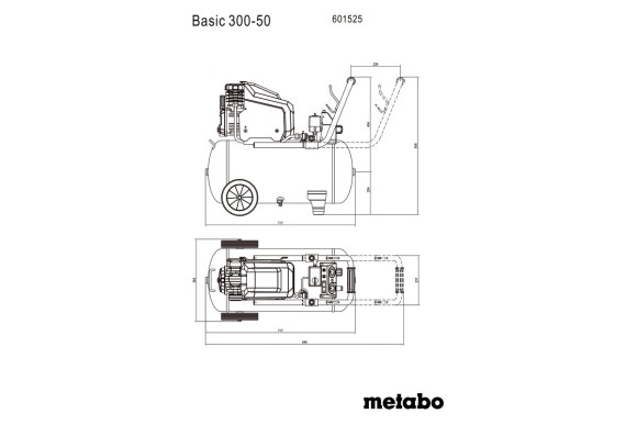 Компресор Metabo Basic 300-50, 50л (601525000) Компресор Metabo Basic 300-50, 50л (601525000)