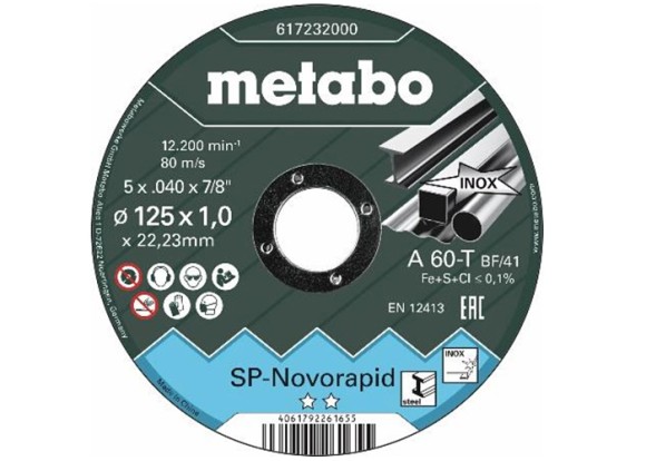 Відрізний диск Metabo Novorapid 230x1.9x22 SP, нержавіюча сталь (617235000)