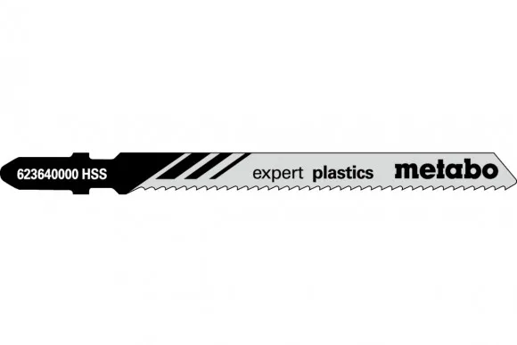 Лобзикове полотно для плексигласу, полікарбонату Metabo Expert 74 мм T 101 A, 5 шт (623640000)