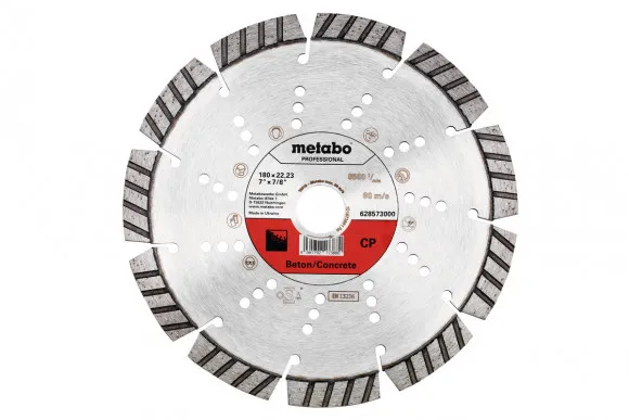 Алмазний відрізний диск Metabo 180x22,23 мм, "CP", бетон "professional" (628573000)