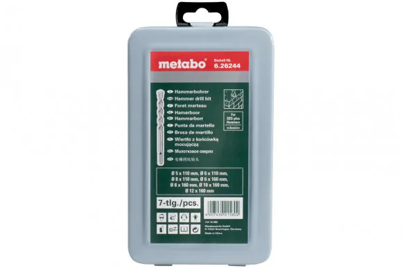 Набір бурів Metabo SDS-Plus Classic 7 предметів (626244000)
