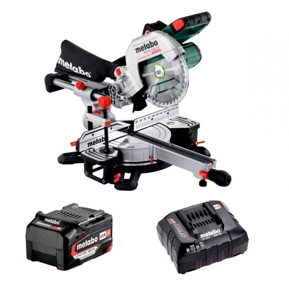 Акумуляторна торцювальна пила з протяжкою Metabo KGS 18 LTX BL 216 (614216920)