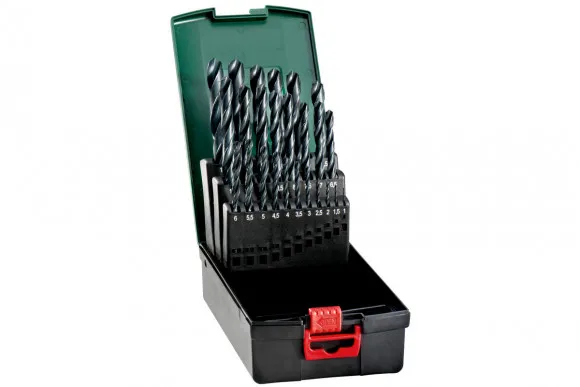 Набір свердел по металу Metabo HSS-R 25 предметів (627159000)