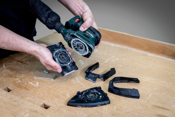 Акумуляторна плоскошліфувальна машина Metabo PowerMaxx SRA 12 BL SET каркас (602036920)
