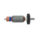 Якір для дриля Metabo SB760/SBE760/для перфоратора Metabo BHE2442/BHE2444/KHE2442/KHE2444 (310010660) - Патрон.