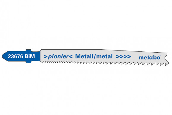 Пилочка для лобзика по металу Metabo, серія "pionier", T123X, 74мм, 1шт (623676000(1))