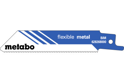 Шабельне полотно Metabo Flexible 100 мм, S 522 ЕF, 5 шт (628268000)