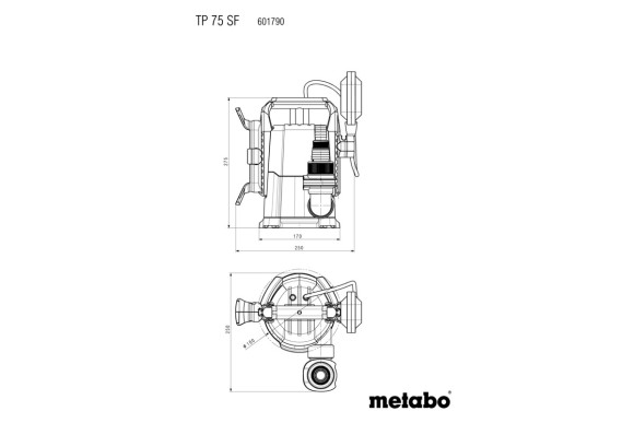 Занурювальний насос для чистої води Metabo TP 75 SF (601790000)