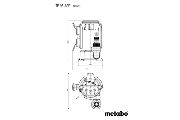 Занурювальний насос для чистої води Metabo TP 95 ASF Inox (601791000) Занурювальний насос для чистої води Metabo TP 95 ASF Inox (601791000)