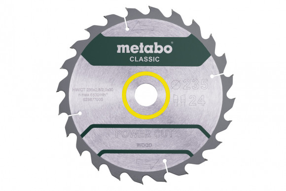 Пильный диск Metabo по дереву 235x30x2.8, 24 зуба (628677000)