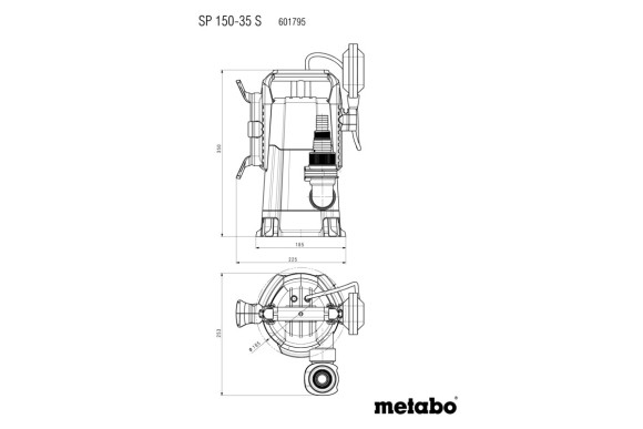 Занурювальний насос для брудної води Metabo SP 150-35 S (601795000)