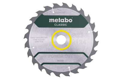 Пильный диск Metabo по дереву 235x30x2.8, 24 зуба, блистер (628678000)