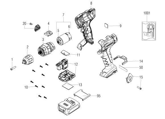 Магнітний біто-тримач для шурупокрута Metabo (343447860)