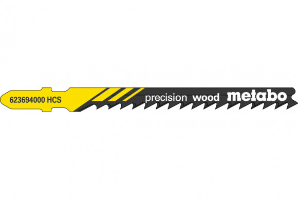 Лобзикове полотно для дерева Metabo Professional 74 мм T 144 DP, 5 шт (623694000)