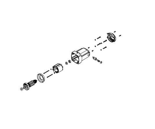 Мотор в сборе KGS216230/1/50 Metabo (1010735609)