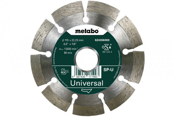 Алмазний відрізний диск Metabo 115x22.23 мм SP-U (624295000)