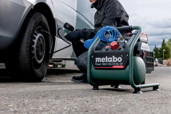 Акумуляторний компресор Metabo Power 160-5 18 LTX BL OF, каркас (601521850)