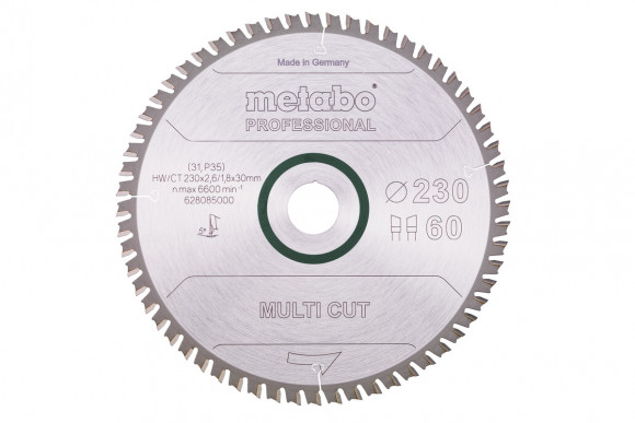 Пилкове полотно Metabo «Multi Cut — Professional», 230х30, Z60 WZ 5° (628085000)
