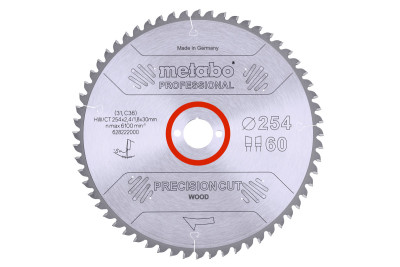 Пильний диск Metabo Precision Cut 254 мм (628222000)