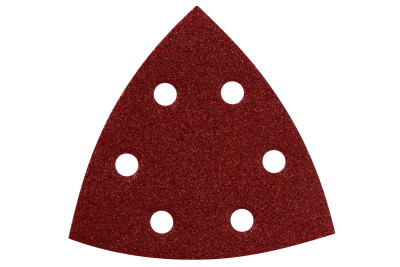 Комбінований комплект шліфувальних листів на липучці P 60, 80, 120 Metabo 93х93 мм, 25 шт (624988000)