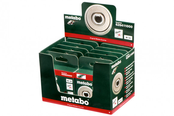 10 швидкозатискних гайок Metabo M 14/ підставка (626411000)