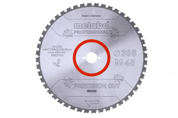 Пилковий диск 305x30 HW/CT 48 WZ5° Metabo (628227000)