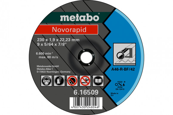 Відрізний круг Metabo Novorapid 180x1,6x22,23 (616508000)