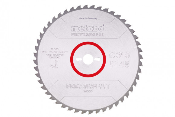 Пилковий диск Metabo Precision Cut 315 мм (628057000)