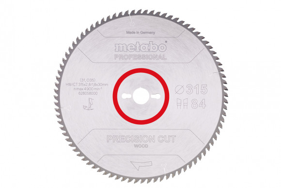 Пилковий диск Metabo Precision Cut 315 мм (628058000)
