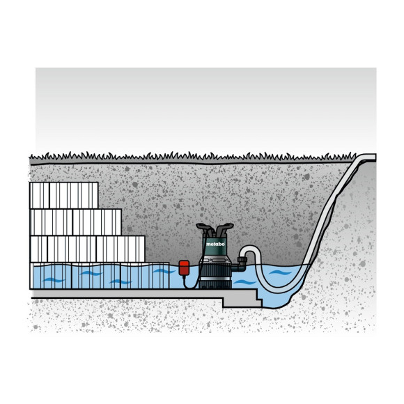 Занурювальний насос для брудної чистої води та відкачування з дна METABO TPS 14000S Combi (0251400000)