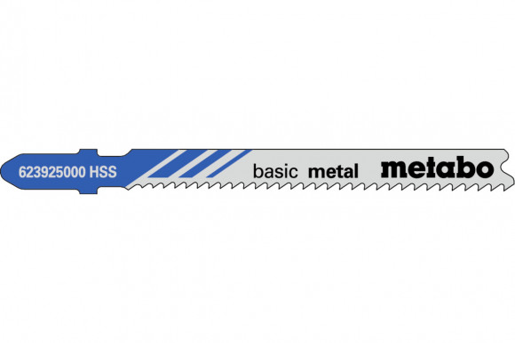 Лобзикове полотно по металу Metabo Classic 66 мм T 118 B, 5 шт (623925000)
