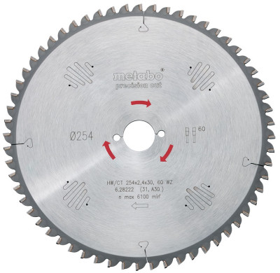 Пильний диск Metabo 167x20 HW/CT 40 WZ (628033000) Пильний диск Metabo 167x20 HW/CT 40 WZ (628033000)