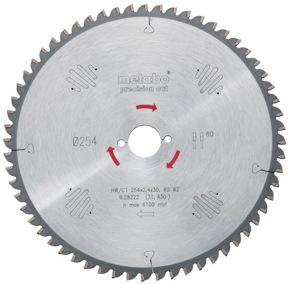 Пильний диск Metabo 167x20 HW/CT 40 WZ (628033000)