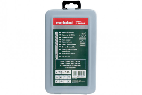 Набір бурів Metabo SDS-Plus Classic 7 предметів (626244000)