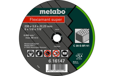 Отрезной круг Metabo Flexiamant Super C 30-S, 125 мм (616733000) Отрезной круг Metabo Flexiamant Super C 30-S, 125 мм (616733000)