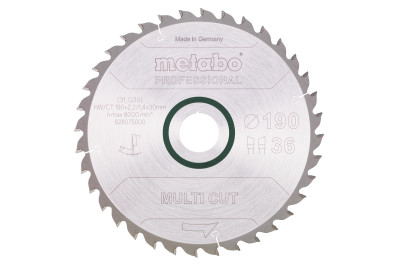 Диск пильний Metabo HM WZ=36 190x2.2х30 мм (628075000)