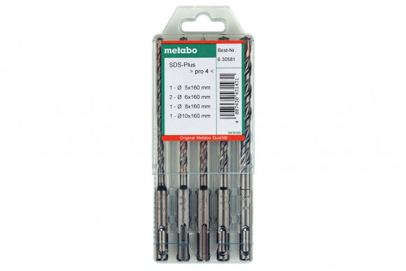 Набір бурів Metabo SDS-Plus Pro з 5 предметів (630581000)