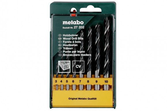 Набір свердел по дереву Metabo 8 штук (627202000)