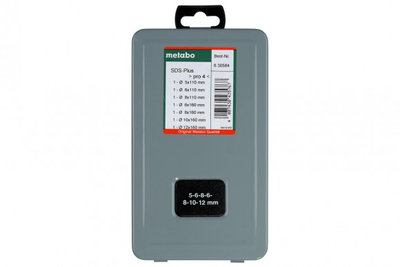 Набір бурів Metabo SDS-Plus Pro 4 з 7 предметів (630584000)
