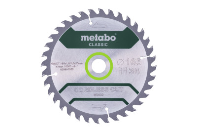 Пильний диск Metabo CLASSIC по дереву 165x20x1.6, 36 зуб'їв (628660000) Пильний диск Metabo CLASSIC по дереву 165x20x1.6, 36 зуб'їв (628660000)