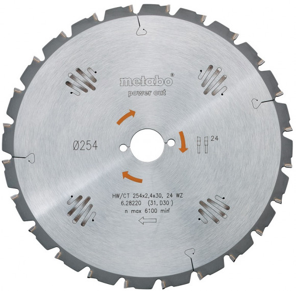 Острый диск Metabo 450х38/2,5х30, HM, Z=66WZ, BKS450/BKH450 (628021000)