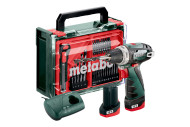 Акумуляторний ударний шуруповерт Metabo PowerMaxx BS Basic Мобільна майстерня (600080710)
