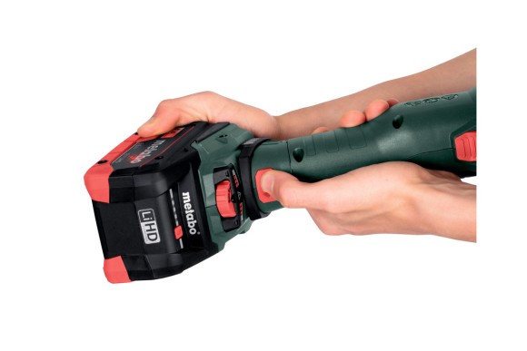 Акумуляторна болгарка з плоским корпусом редуктора Metabo WVBF 18 LT BL 11-125 Quick, 18В, каркас (601307840) Акумуляторна болгарка з плоским корпусом редуктора Metabo WVBF 18 LT BL 11-125 Quick, 18В, каркас (601307840)