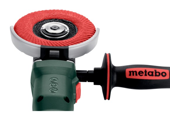 Акумуляторна болгарка з плоским корпусом редуктора Metabo WVBF 18 LT BL 11-125 Quick, 18В, каркас (601307840) Акумуляторна болгарка з плоским корпусом редуктора Metabo WVBF 18 LT BL 11-125 Quick, 18В, каркас (601307840)