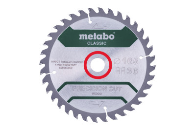 Пильний диск Metabo CLASSIC по дереву 165x20x2.2, 36 зуб'їв, блістер (628662000) Пильний диск Metabo CLASSIC по дереву 165x20x2.2, 36 зуб'їв, блістер (628662000)
