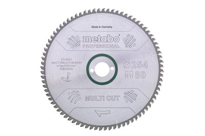 Пильний диск Metabo Multi Cut HW/CT 254x30,80WZ (628223000)