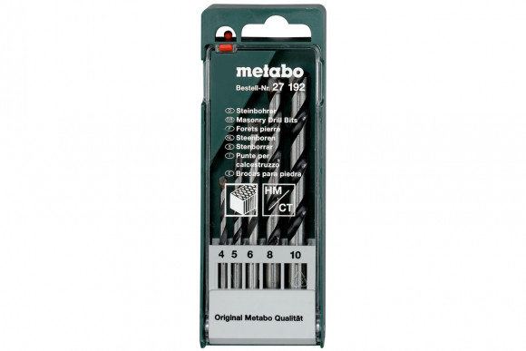 Набір свердл по каменю Metabo 5 штук (627192000)