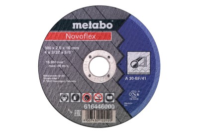 Отрезной диск Metabo Novoflex 100х2,5х16,0 Сталь, TF 41 (616446000) Отрезной диск Metabo Novoflex 100х2,5х16,0 Сталь, TF 41 (616446000)