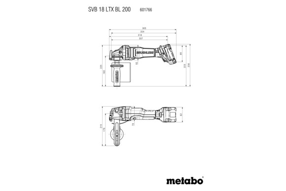 Акумуляторна щіткова шліфмашина Metabo SVB 18 LTX BL 200, 18В, каркас (601766840) Акумуляторна щіткова шліфмашина Metabo SVB 18 LTX BL 200, 18В, каркас (601766840)