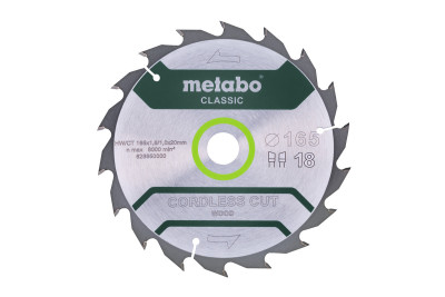 Дисковая пила Metabo CLASSIC для дерева 165x20x1.6, 18 зубьев (628650000) Дисковая пила Metabo CLASSIC для дерева 165x20x1.6, 18 зубьев (628650000)